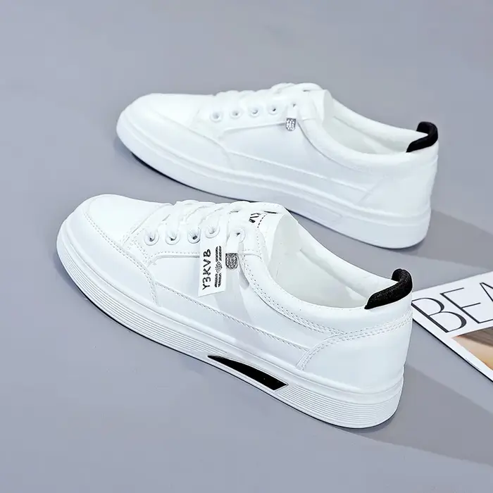 Baskets de Marque de Luxe pour Femme, Chaussures Plates Décontractées, Solides, d'Extérieur, Respira