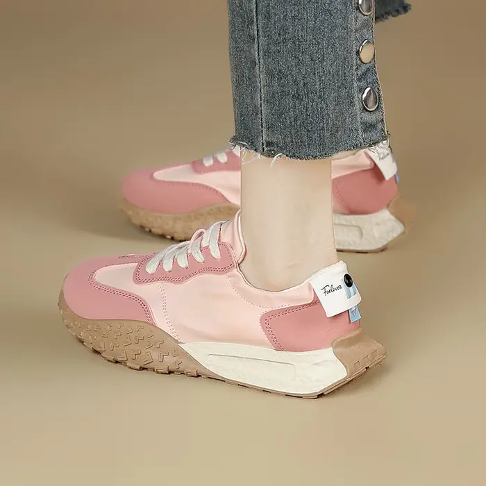 Baskets à semelle épaisse pour femmes FOXER, nouvelle collection 2026, chaussures à lacets souples e