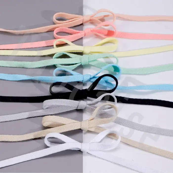 1 paire de lacets plats pour baskets 26 couleurs lacets de chaussures en tissu blanc noir lacets de