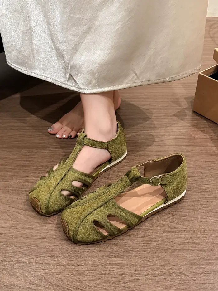 Sandales romaines rétro à bout ouvert pour femmes