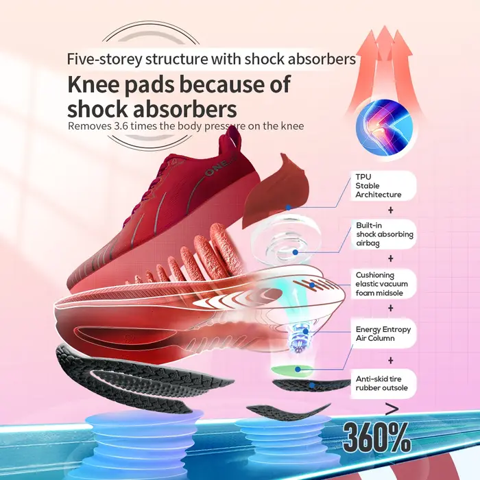 Chaussures de course à lacets pour hommes