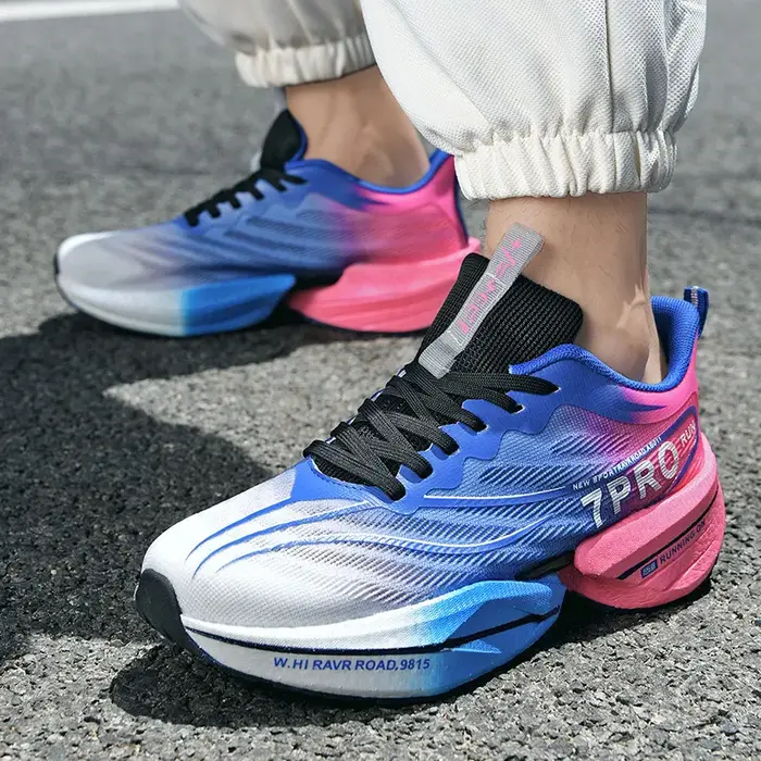 Chaussures de course Marathon avec plaque en carbone