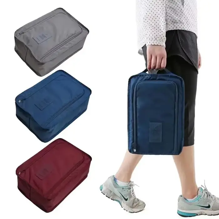 Sacs à chaussures portables de voyage multifonctionnels, imperméables, pliables, grande capacité, organiseur de rangement pour chaussures