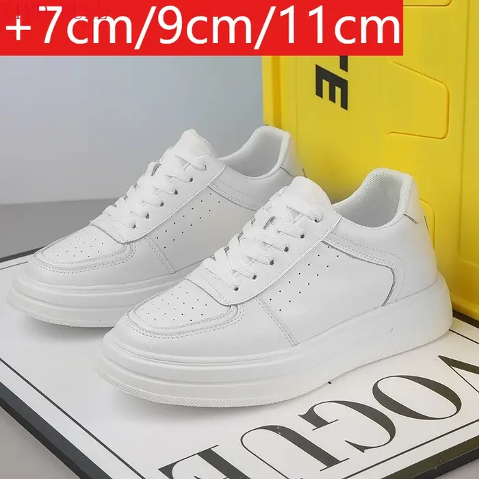 Chaussures De Sport en cuir blanc pour hommes