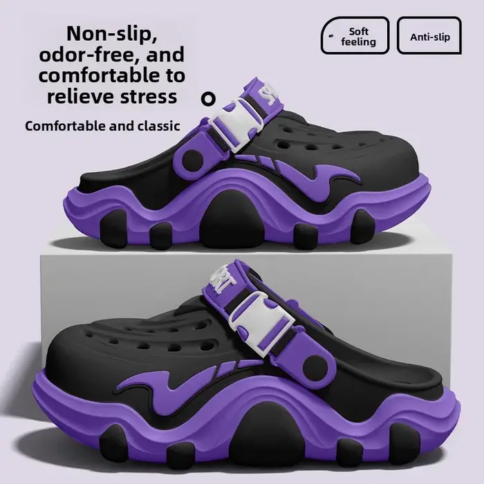 Chaussures perforées à soutien de la voûte plantaire pour hommes, nouvelle collection été 2026, antidérapantes, résistantes à l'usure, sandales de plage respirantes