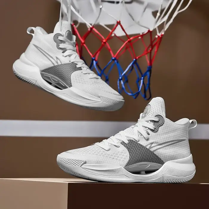 Chaussures de basket-ball lumineuses pour hommes et femmes, baskets de sport légères et respirantes