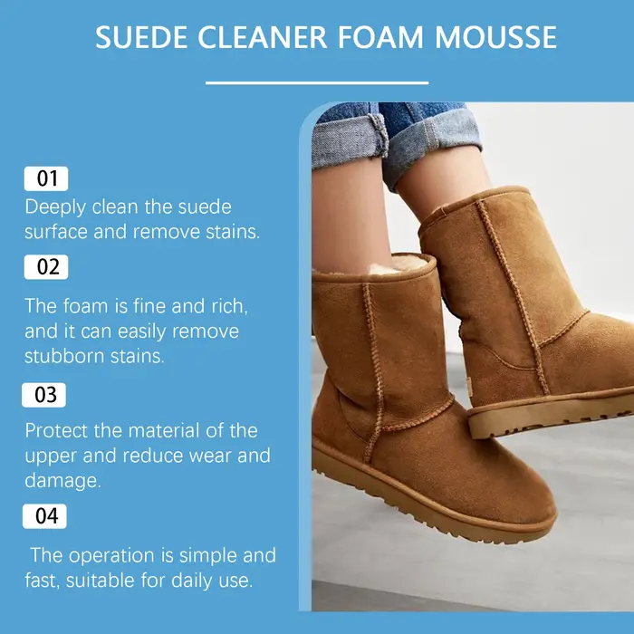Kit de Nettoyage Multifonctionnel Bestseller pour Daim et Nubuck – Éliminateur de Taches et de Saleté Sans Eau