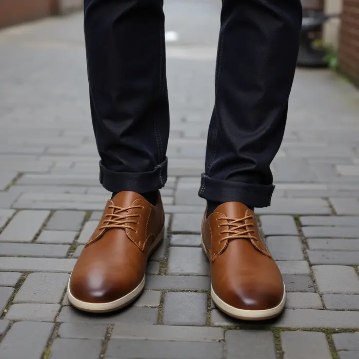 Baskets en cuir confortables et à la mode pour hommes