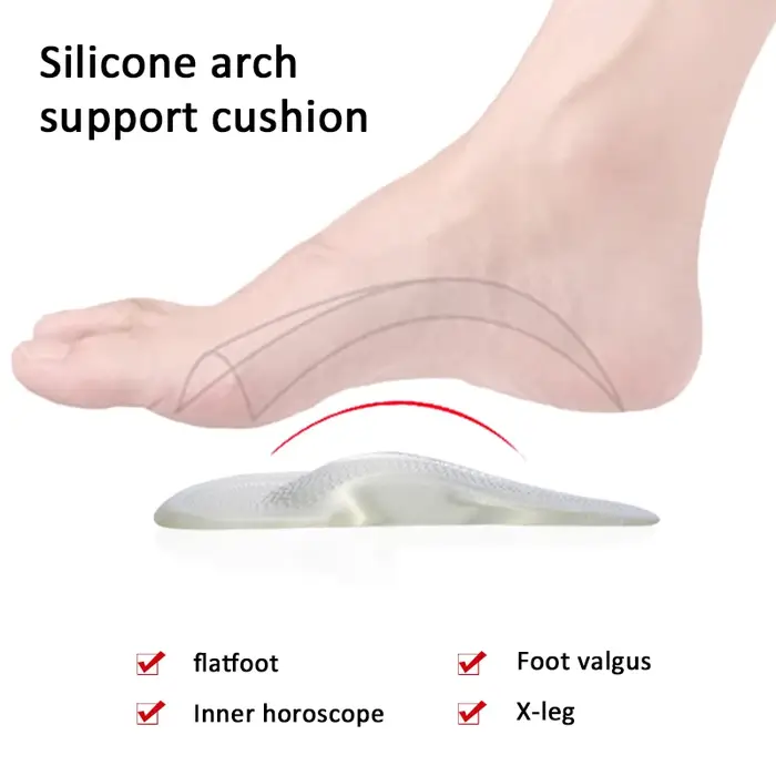 Semelles orthopédiques en Gel pour l'avant-pied, coussinets de chaussures, Support d'arc professionn