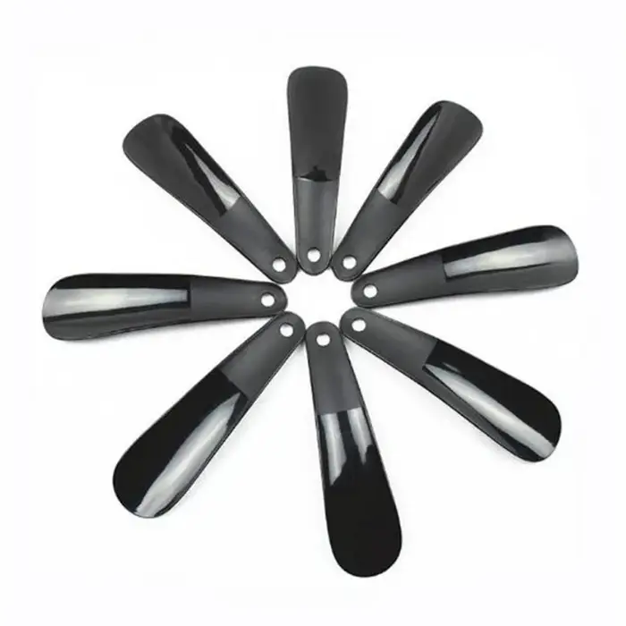 1 pièces 4 pièces 16cm cornes de chaussures professionnel noir en plastique corne de chaussure cuillère forme chausse-pied lève-chaussures Flexible robuste Slip