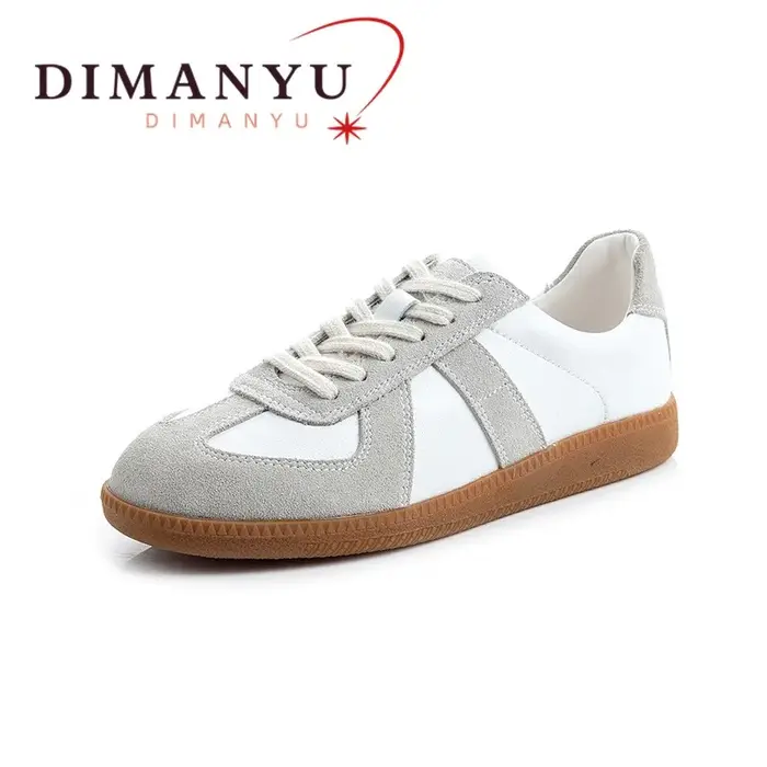 DIMANYU Baskets Femme Printemps 2026 Nouveauté Cuir Véritable Antidérapantes Bout Rond Chaussures