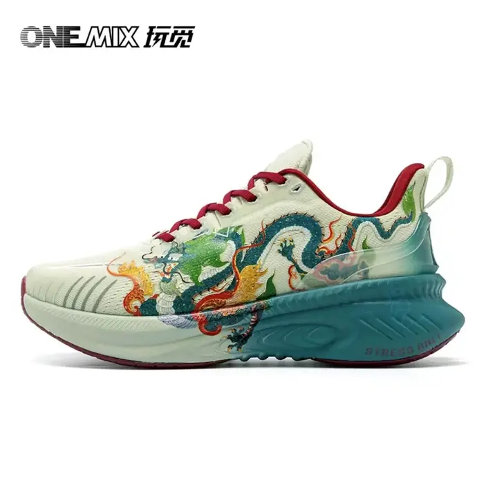 Chaussures de sport et de course décontractées pour hommes Onemix – Style « Azure Dragon » absorbant