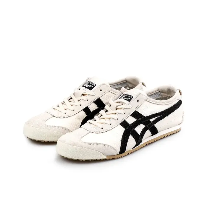Onitsuka Tiger Mexico 66 VIN Chaussures décontractées légères et respirantes à tige basse unisexe Beige/Noir 1183B391-200