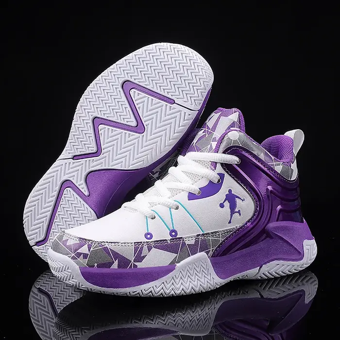 Chaussures de basket-ball à lacets pour enfants