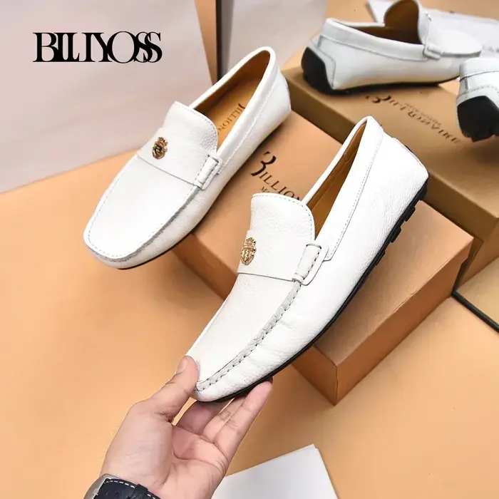 BILLIONAIRE hommes chaussures 2025 nouveau litchi à motifs cuir de veau confort de haute qualité en plein air européen grande taille 38-46 métal