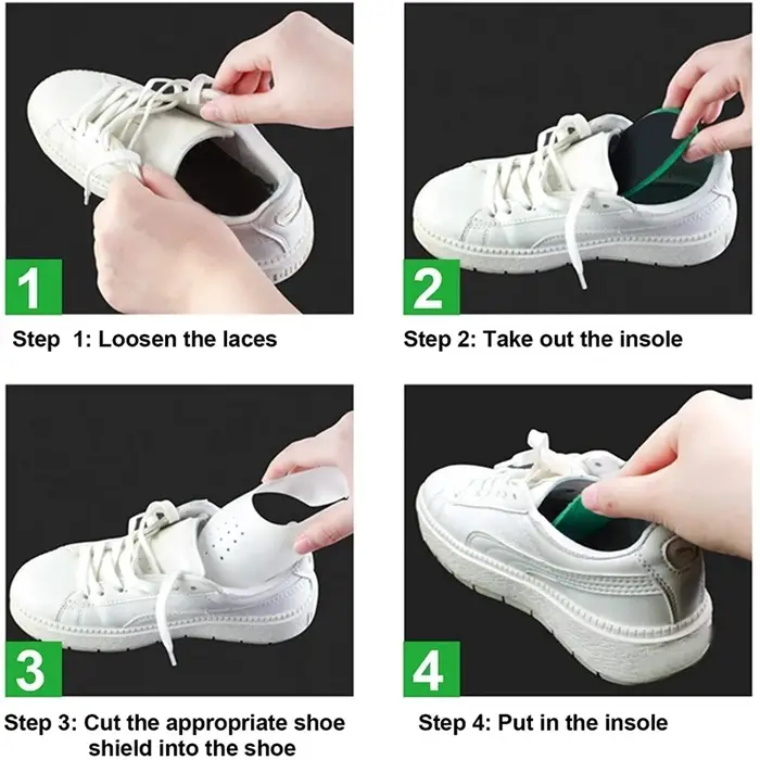 1 paire Sneaker bouclier baskets Anti pli froissé pli chaussures Support embout Sport balle