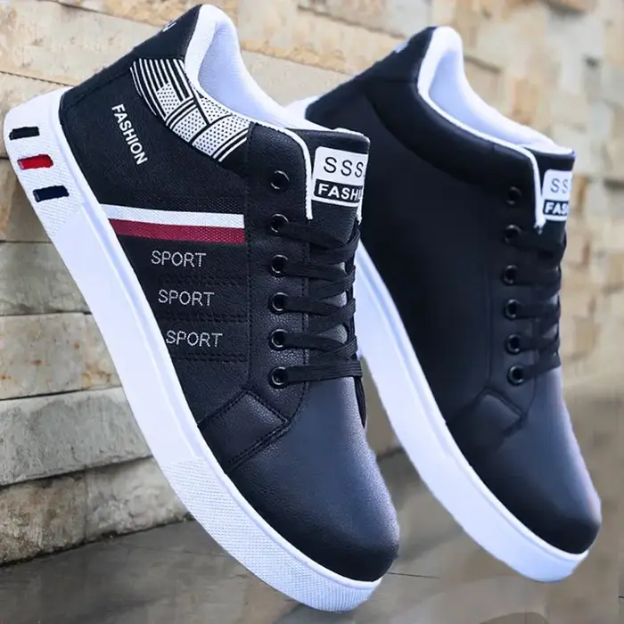 Chaussures de skate en cuir pour hommes