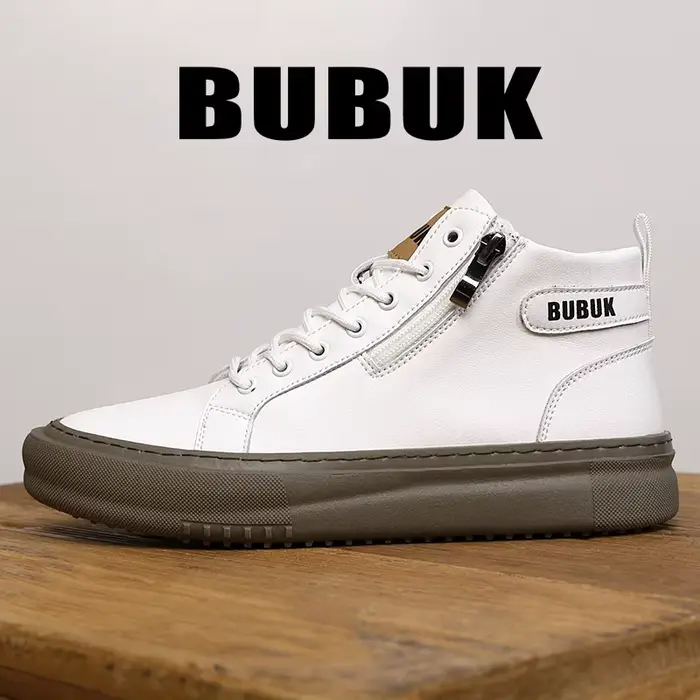 Bubuk Chaussures d'extérieur pour hommes, bottines mi-hautes tendance et confortables, adaptées à la randonnée et à l'alpinisme, chaussures pour hommes pour le style décontracté et le travail