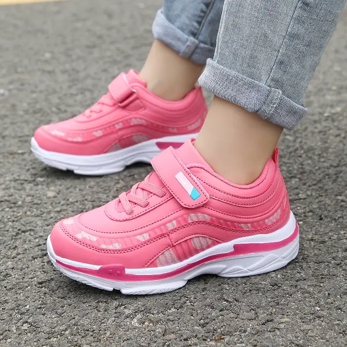 Mignon enfants Sneaker filles chaussures de luxe en cuir léger