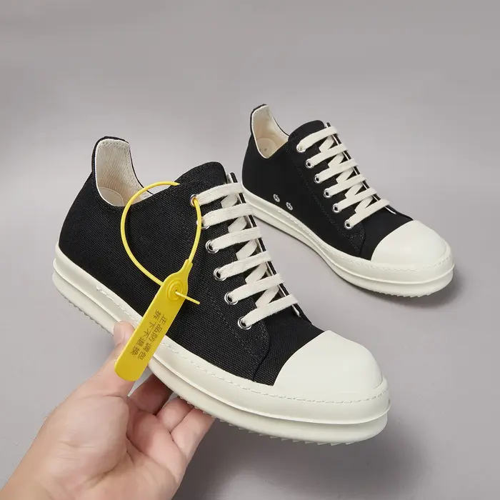 Marque hommes chaussure toile bas haut femmes Sneaker classique qualité ronde noir à lacets concepte
