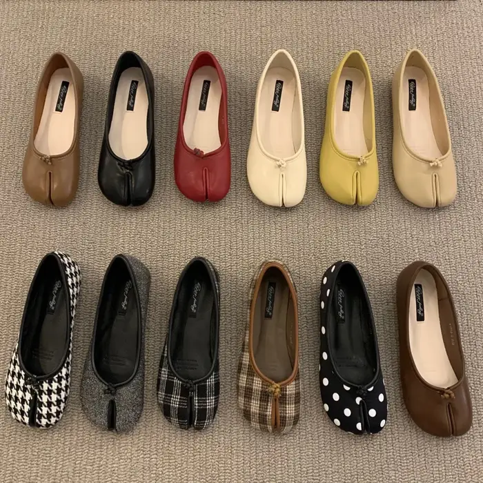 Chaussures de style japonais Tabi Ninja pour femmes