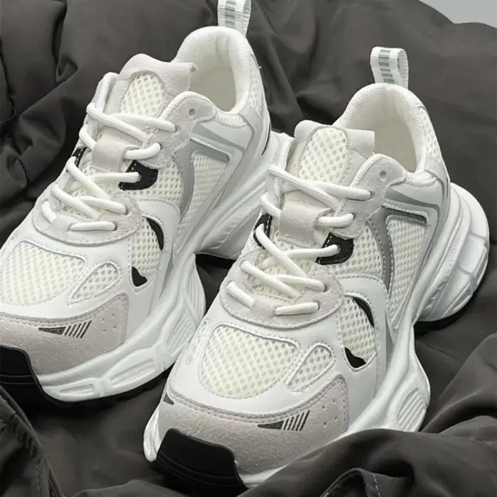 Baskets de luxe en maille respirante pour femmes, chaussures de sport, de course, décontractées, de 