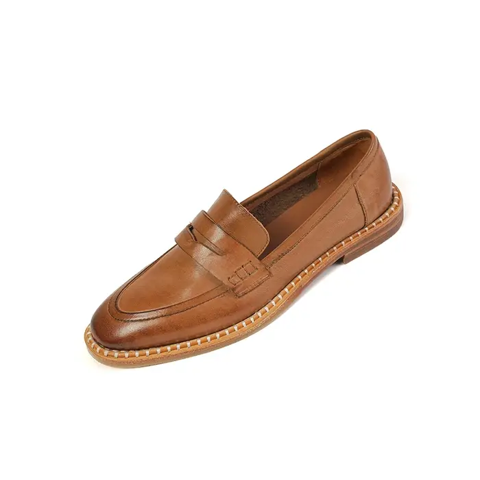 Ods-Mocassins en cuir véritable pour hommes