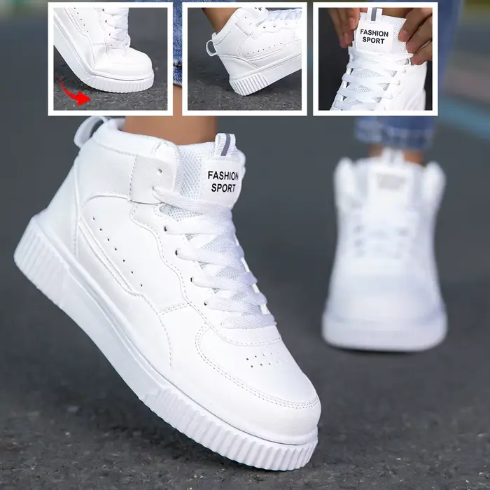 Chaussures en cuir décontractées pour hommes, style tendance, respirantes, polyvalentes, baskets blanches sport, chaussures en cuir tendance
