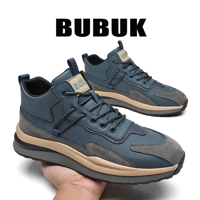 Chaussures pour hommes Bubuk Four Seasons, baskets décontractées polyvalentes à lacets, chaussures d