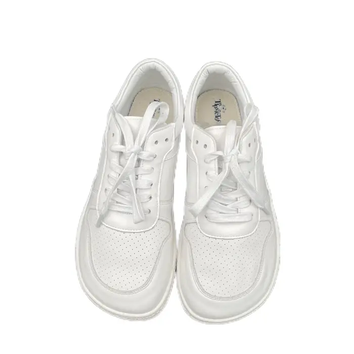 Tipsietoes 2025 pieds nus en cuir véritable Sneaker pour femmes hommes plat doux zéro goutte semelle plus large orteil boîte Flexible léger