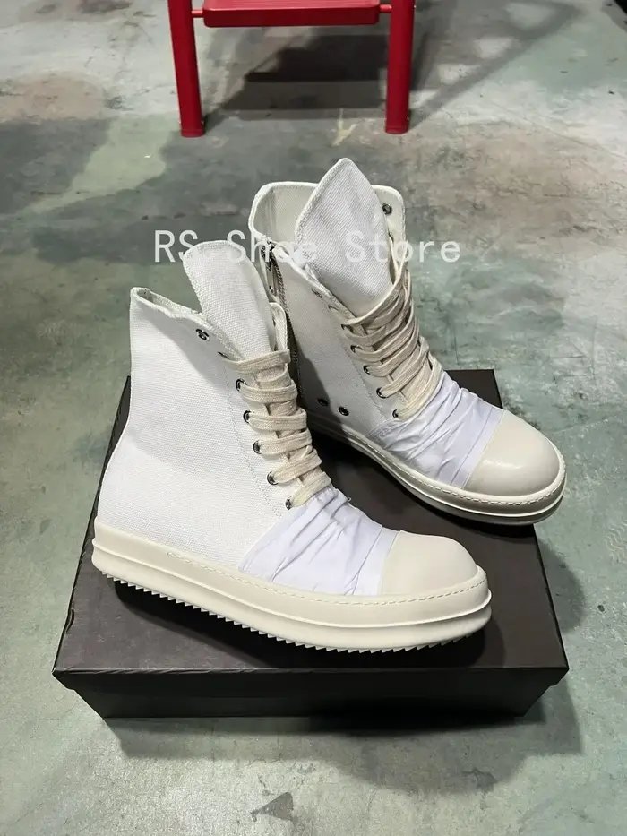Ro marque Ro hommes chaussure femmes Sneaker blanc toile chaussures haut espadrilles décontractées f
