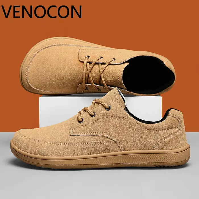 VENOCON pieds nus hommes baskets avec bout large nez