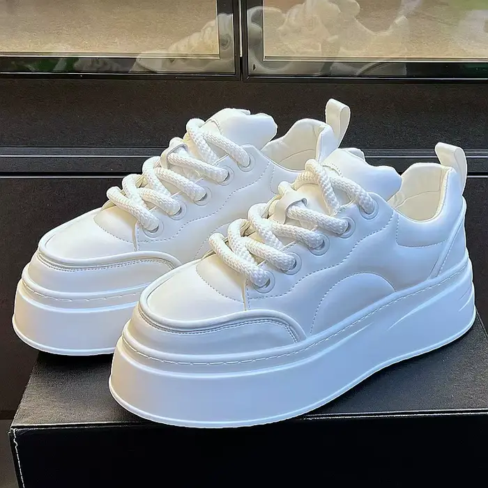 Chaussures décontractées respirantes à semelle épaisse pour hommes