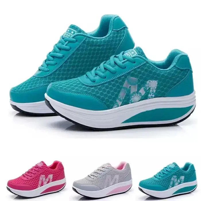 Taoinection-Baskets à l'offre elles compensées pour femmes, chaussures de sport respirantes, slim et décontractées
