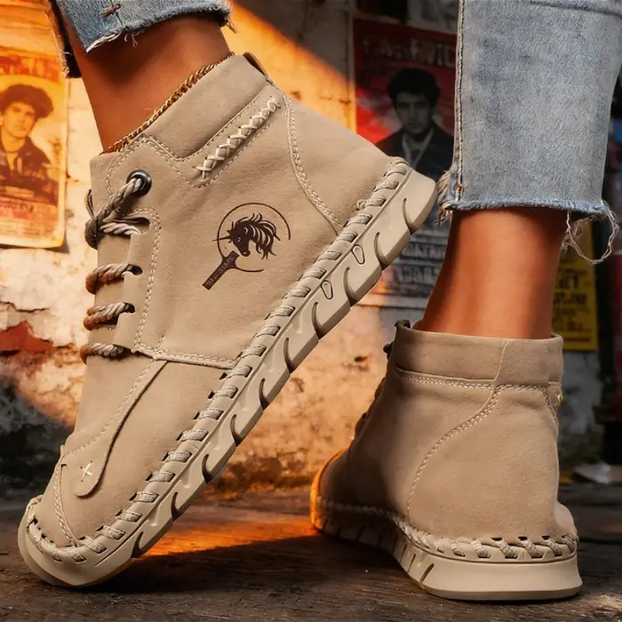 Ashion baskets à la main en cuir chaussures pour femmes mi-haut femmes chaussures plates décontractées nouvelles chaussures de créateur Mujer Zapatos Chaussure Femme
