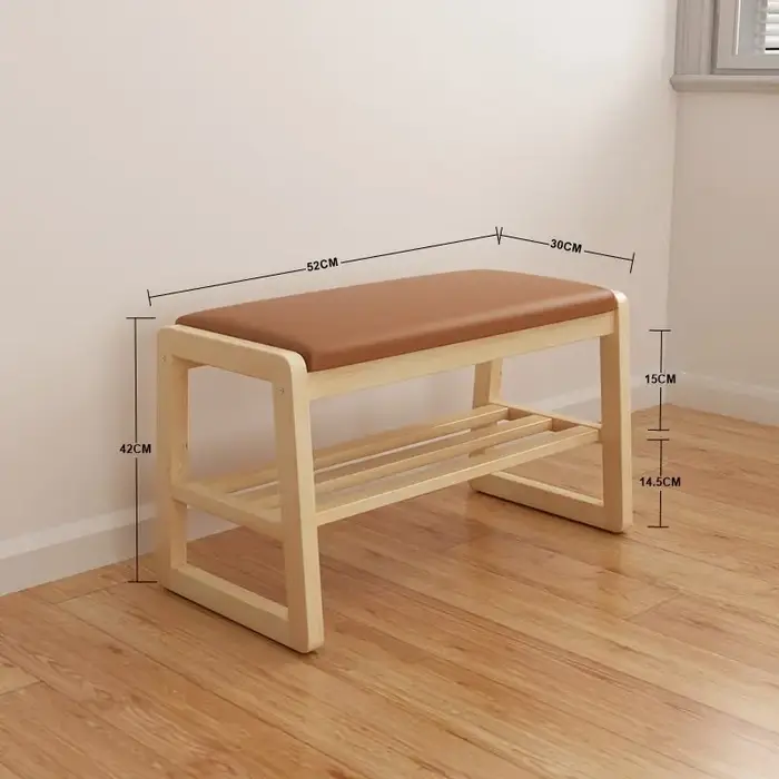 Banc à chaussures de luxe, tabouret d'entrée, chaises de salon pour adultes, tabouret de chambre à c