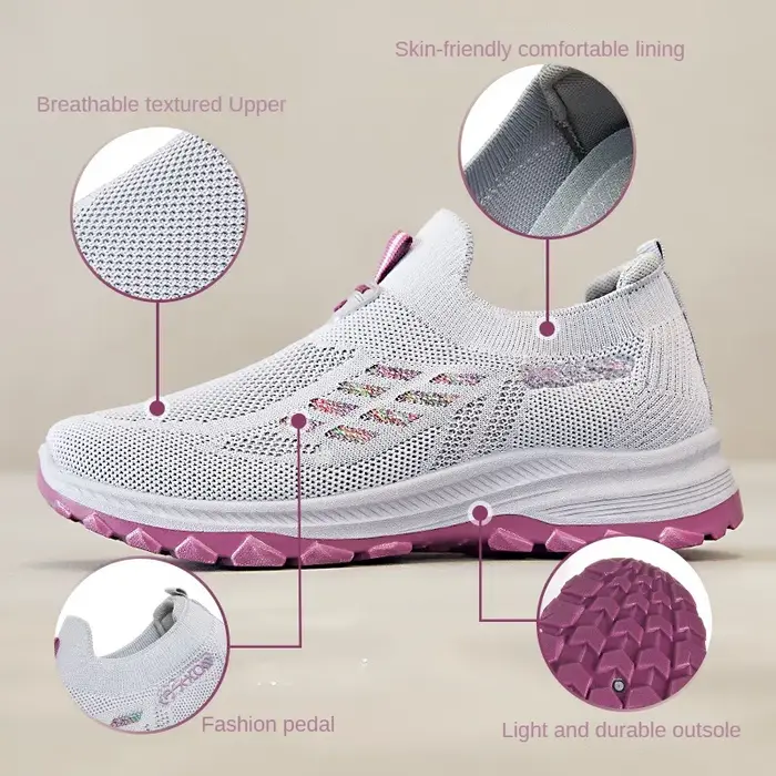  Chaussures pour femmes 2025 été espadrilles décontractées respirant anti-dérapant semelle épaisse abordable livraison gratuite 