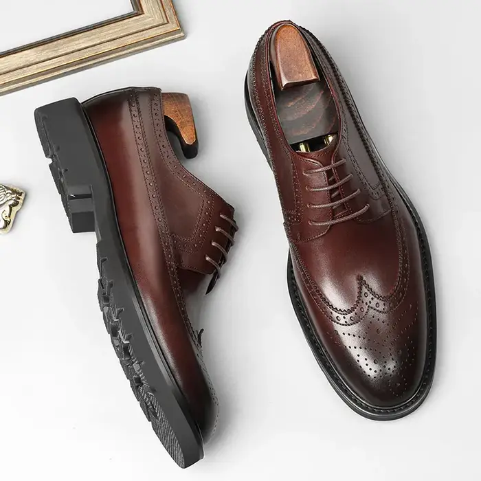 Chaussures à lacets homme, style anglais,