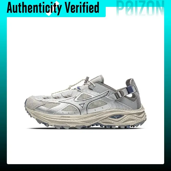Chaussures de trekking Mizuno Racer Trail respirantes, anti-collision, unisexes, gris argenté D1GH261205