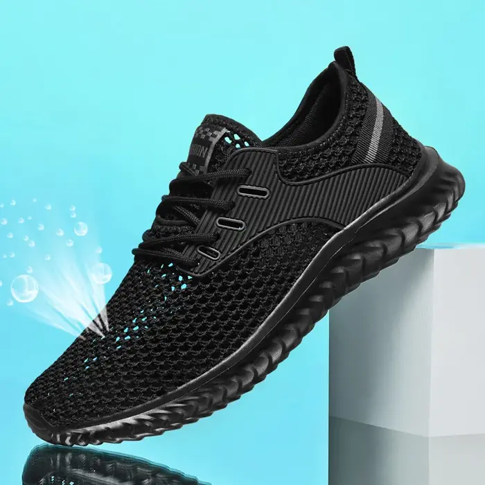 Baskets respirantes en maille creuse pour hommes, chaussures de sport de tennis d'été, chaussures de basket-ball, marche décontractée, originales, hommes