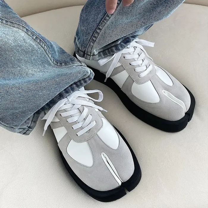 Tabi chaussures pour hommes femmes en cuir véritable