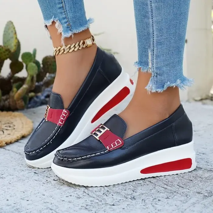 Nouvelles Chaussures Vulcanisées Femme 2026 – Baskets Décontractées à Bout Rond pour l'Extérieur