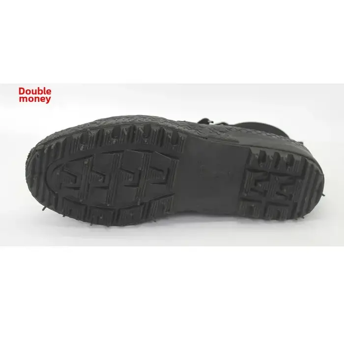 Chaussures d'entraînement montantes noires à double argent