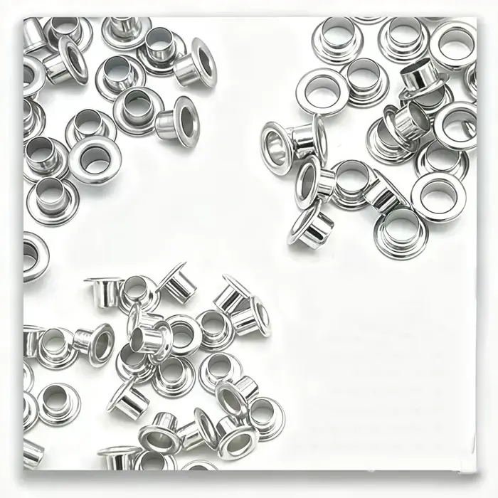 Kit de 290 œillets en acier inoxydable argenté de 6 mm