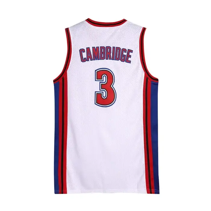 Aaliyah19 # Brick Layers CAMBRIDGE 3 White Basketball Jersey, Vêtements trempés, Halloween Cosplay J