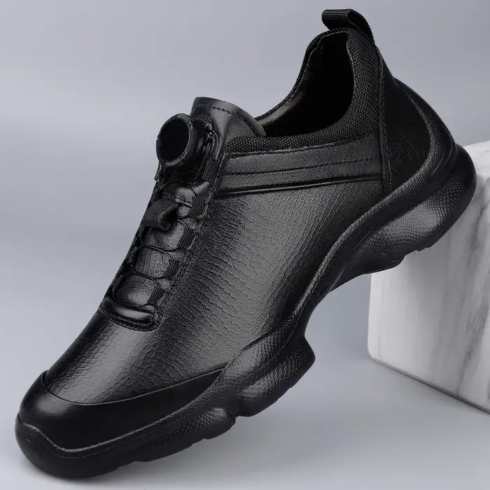 Chaussures de sport pour hommes en cuir véritable