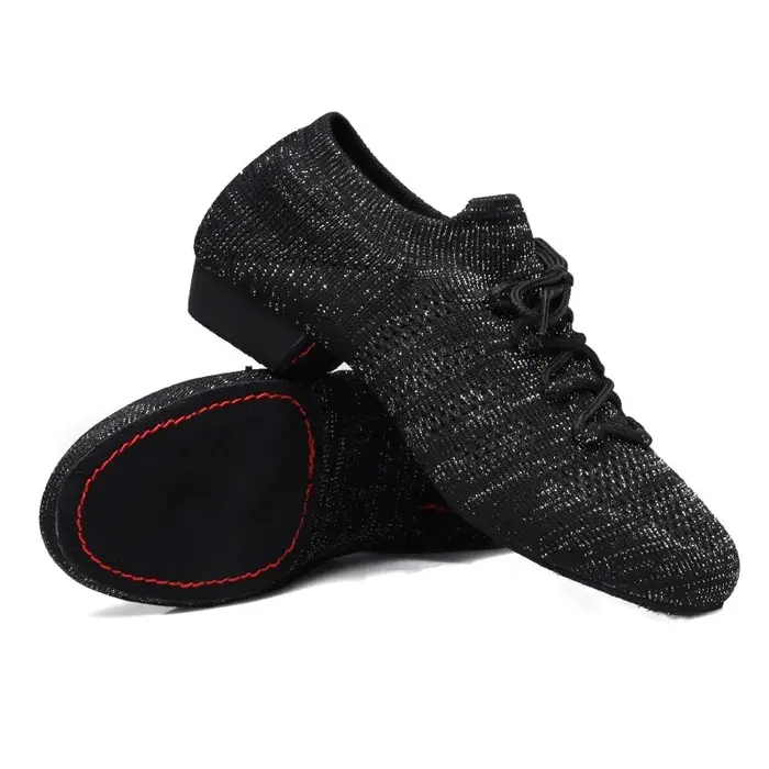 Chaussures à talons bas en maille souple pour femmes et filles, Tennis de salle de bal, entraînement