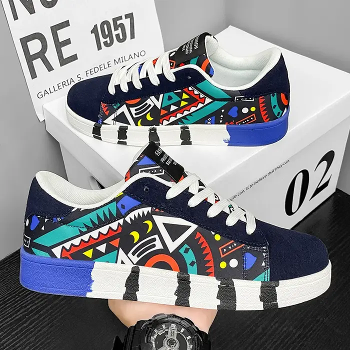 YRZL chaussures de Skateboard hommes toile baskets décontracté respirant