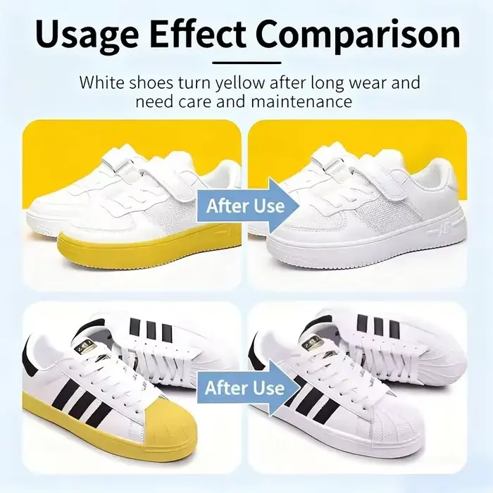 Élimination du jaunissement des chaussures-chaussures jaunes