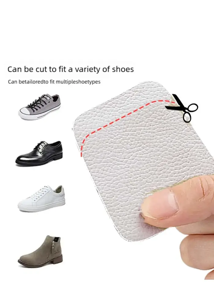 2 paires de coussinets de langue en cuir de taille uniforme – Semelles intérieures antidérapantes et confortables